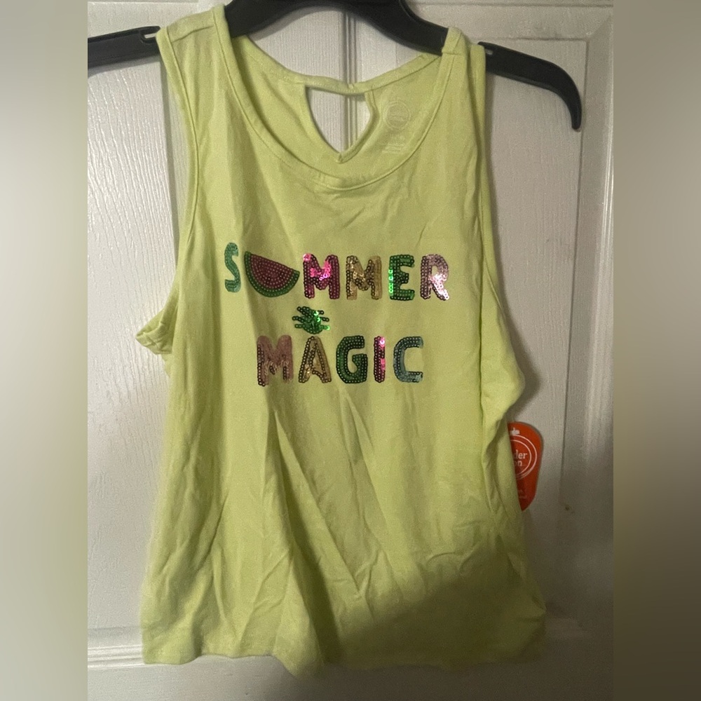 🔴 3/$12 Wonder‎ Nation Girl's Summer Magic Sleeveless Top! NWT! Size XXL!